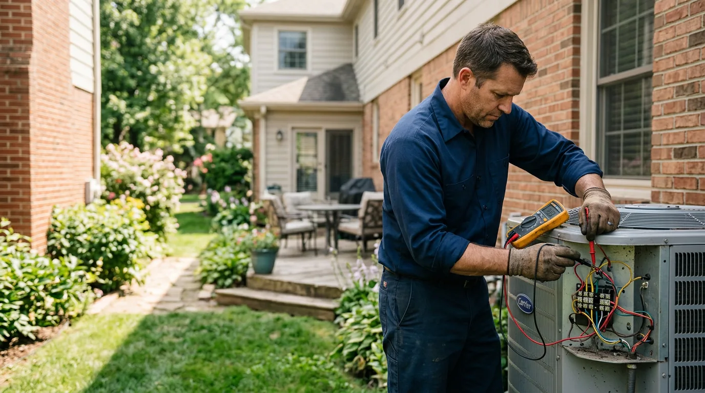 HVAC technician working near Stevensville, MD